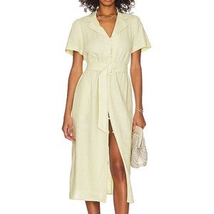WeWoreWhat Camp Collar linen Shirt Dress